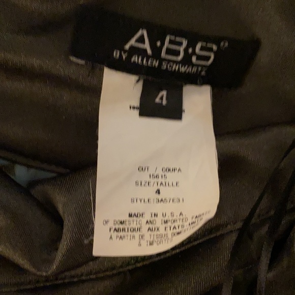 ABS By Alan Swartz Palm Print Halter Dress Size 4 - Picture 10 of 12